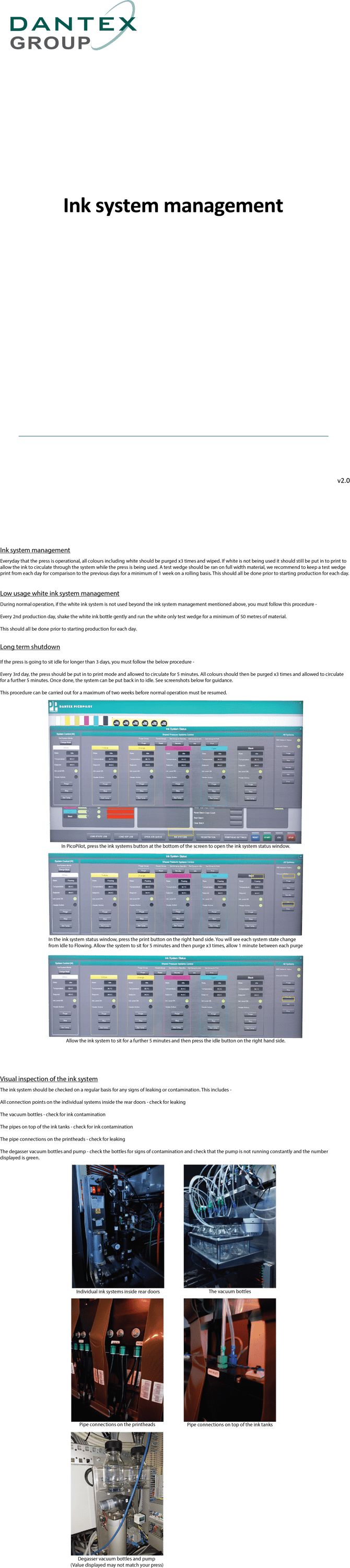 Ink system management